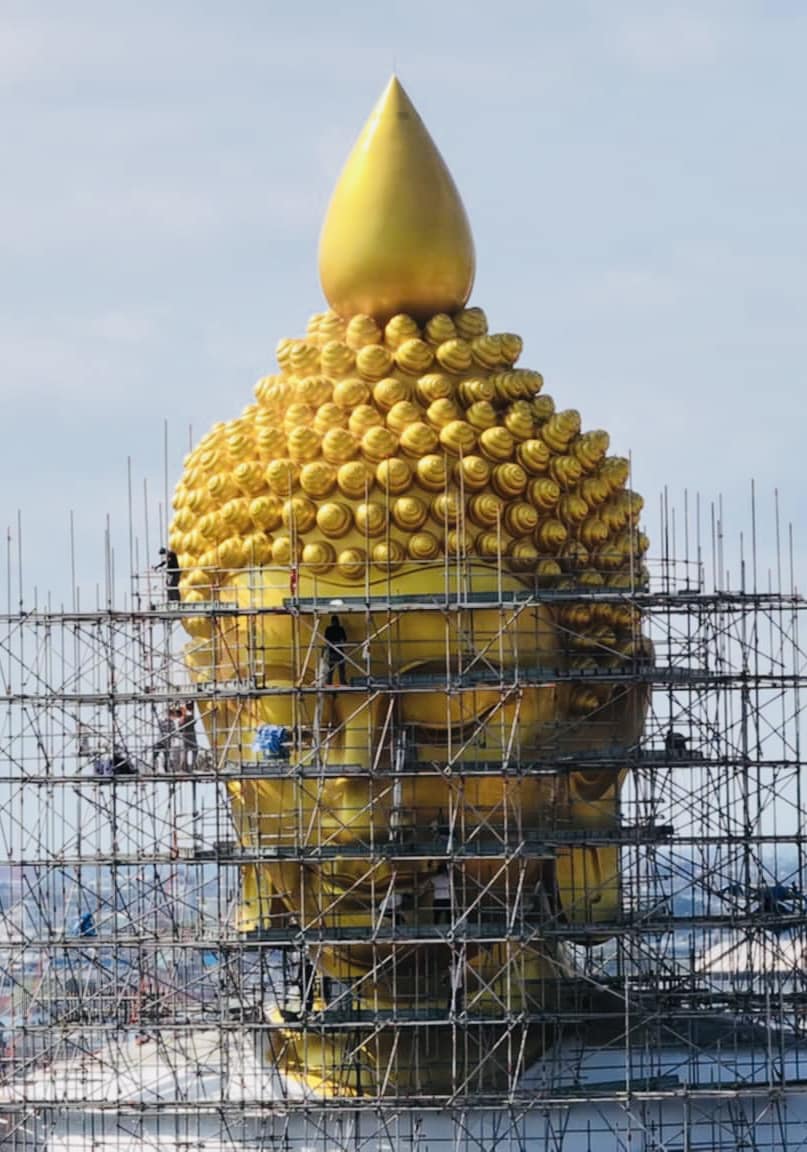 การอับเดทการบูรณะพระพุทธธรรมกายเทพมงคล วัดปากน้ำ